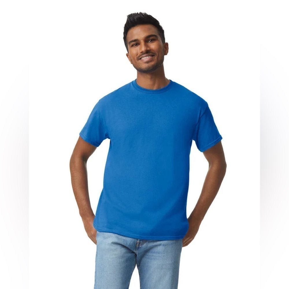 Gildan Heavy Cotton Royal Blue T-Shirt - Size L
